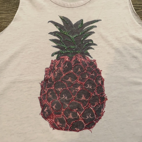 Sparkle by Stoopher Studded Pineapple Tank Top 8 - Picture 2 of 4